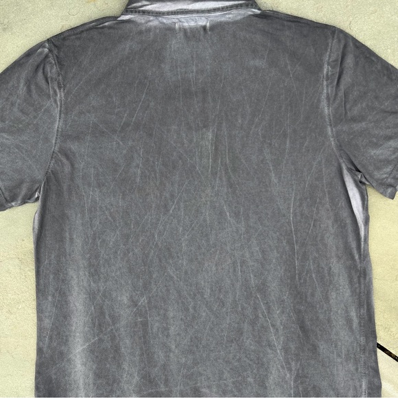 Overdyed Reworked Pocket Polo Black Grey Made in USA - Picture 5 of 5